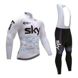 Traje De Ciclismo Lazhu Sky Manga Larga Para Hombre