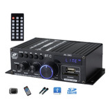 Amplificador De Potencia Ak380 Bluetooth De 12v Para Auto