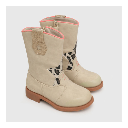 Bota De Niña Beige (21 A 27)