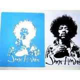 Stencil De Jimi Hendrix Plantilla De 24cm X 30cm Nueva
