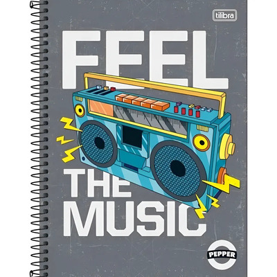 Caderno 256 Cd Pepper Tilibra 234885