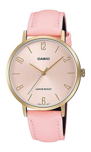 Reloj Casio Mujer  Malla Cuero Ltp-vt01gl Garantía Oficial