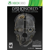 Dishonored Game Of The Year Primera Edicion Xbox 360 Nuevo