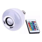 Lampada Musical Caixa Som Bluetooth Led Celular Com Controle