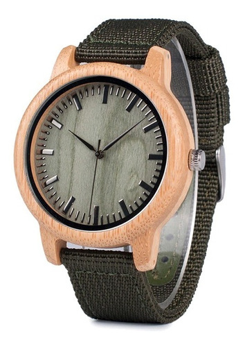 Reloj De Madera Bobo Bird D11 Bambú Tela