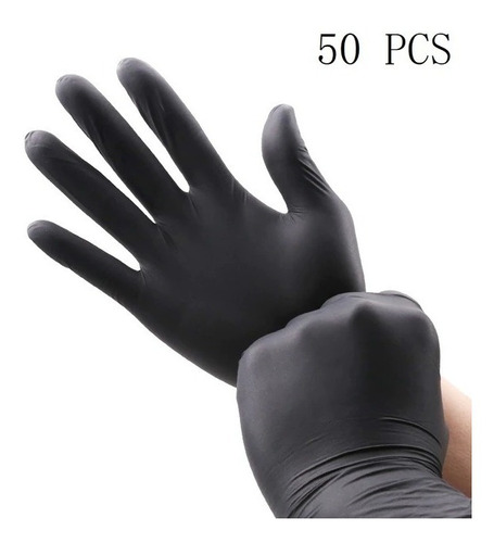 Guantes Goma De Nitrilo Sin Polvo 50und Talla M Venzhop