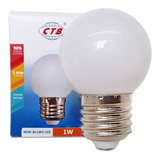 10 Lampada Bolinha Led 1w Bq Penteadeira Camarim 127v