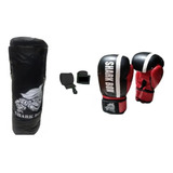 Kit Boxeo,bolsa De Lona 1,50mts+guante+vendas