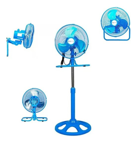 Ventilador 10 Pulgadas 3 En 1 Kanji Home Mini Pie Piso Techo