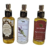 Kit 3 Perfumes De 30 Ml Cada Companhia Da Terra Absoluto : Patchouli E Lavanda Natural E Capim Cheiroso