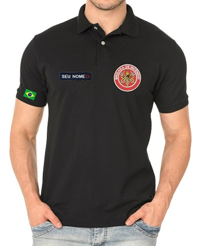 Camisa Gola Polo Brigadista Profissional Bordado 