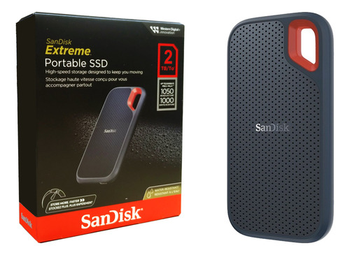 Ssd Externo Sandisk Extreme 2tb Sdssde61-2t00-g25 2000gb Velocidade Até 1050mb/s Compatível Com Pc Notebook Console Windows E Macos