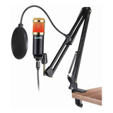 Kit Elefir F800 Rgb Microfono Condenser Usb TriPod Brazo Pop