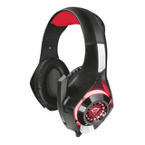 Audífonos Diadema Gamer Trust Gxt 313 Nero Iluminated, Negro