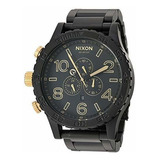 Nixon 51-30 Chrono Mate Negro - Oro De Los Hombres S Reloj D