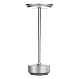Lámpara Velador Led De Aluminio Recargable Táctil Bar
