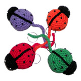  Llaveros / Souvenirs Vaquitas De San Antonio A Crochet.