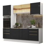 Madesa Gabinete Cocina 240cm Lux Blanco/negro 02