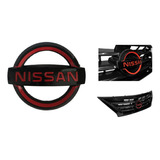 Emblema Parrilla Nissan Versa 15-19 Vdrive 20-23 Negro-rojo