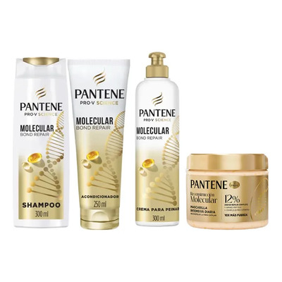 Pantene Reconstruccion Molecular Cabello Dañado Y Debil 4pzs | Envío gratis