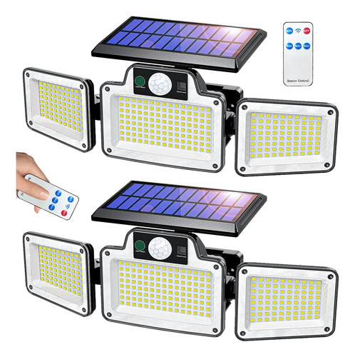 Kit Lampara Solar Recargable Suburbana Iluminacion 280 Led