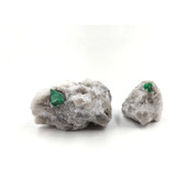 Set De 2 Piedras Con Esmeralda Decorativas - Para Tallar