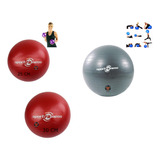 Balones Para Pilates 20 Cm 30 Cm 65 Cm Combo 3 Unidades