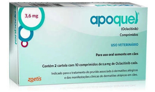 Apoquel Dermalógico Zoetis - 3,6mg