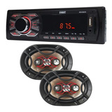 Toca Rádio Carro Mp3 Player Usb Tech One + Alto Falantes 6x9