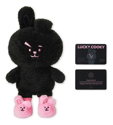 Peluche Llavero Bt21 Lucky Cooky Black Edition Bts 18 Cms