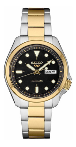 Reloj Hombre Seiko Srpe60 Automático Pulso Dorado/plateado