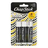 Chapstick Classic En Barra Balsamo Labial Pack X3 Unidades