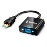 Adaptador Hdmi Vga Conversor Hdmi A Vga Convertidor 1080p Color Negro