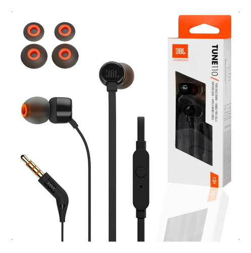 Fone De Ouvido In-ear Jbl Tune 110 Academia Som Auricular