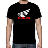 Remera Honda Motociclismo Algodón Calidad (premium)
