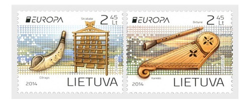 2014 Europa- Instrumentos Musicales- Lituania (sellos) Mint