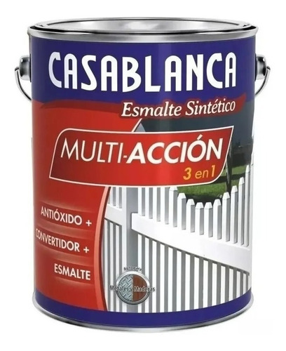 Esmalte + Convertidor + Antioxido Casablanca 3 En 1 X 4 Lts 