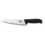 Cuchillo Chef Para Trinchar De 31 Cm Fibrox - Victorinox Color Negro