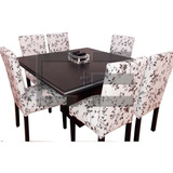 Juego Comedor Mesa Tr 130x130+6 Silla Eco C/dib 