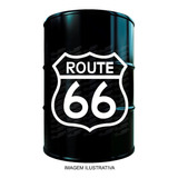 Adesivo Decorativo Route Rota 66 Tambor 200l  48x50cm