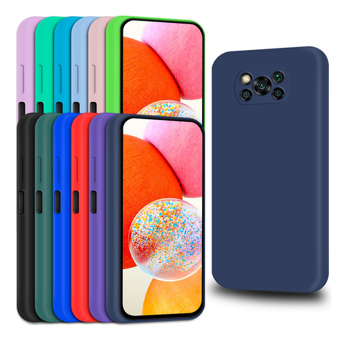 Capa Capinha Para Xiami Poco X3/x3 Pro/nfc Silicone Aveludad