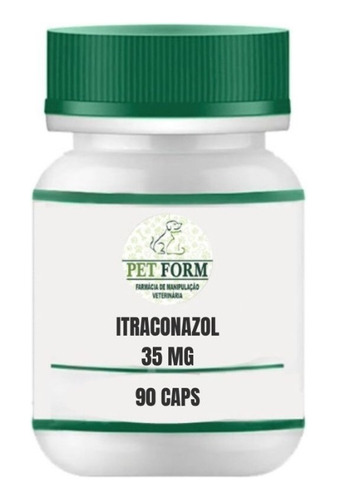 Itraconazol 35mg Pote 90 Mini Cápsulas - Uso Veterinário