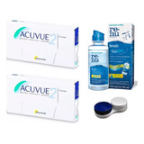 2 Caixas Lente De Contato Acuvue 2 Incolor Com Grau Johnson