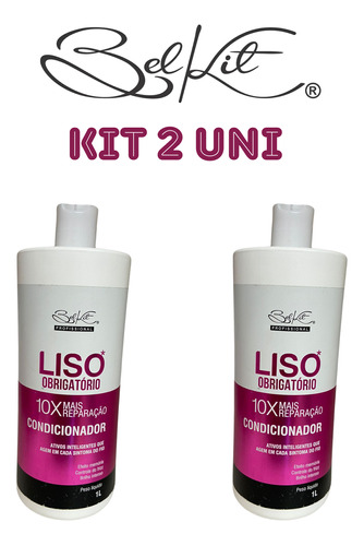 Kit Com Dois Condicionadores Liso Obrigatório Belkit