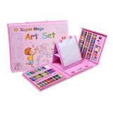 Set Kit Arte Niños Maleta Crayon Acuarela Plumon 208 Piezas