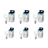 Pack 6 Amp Led Wiz Wi-fi Tonos Blancos Calidos A Frio Matter