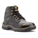 Bota Coturno Couro Botina Caterpillar Promoção Cat+gel Promo