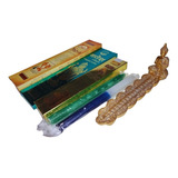 Pack Porta Incienso + 3 Inciensos India + 2 Velas Protección