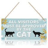 Divertido Letrero Madera Para Amantes Las Mascotas Los Gatos