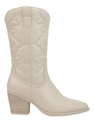 Bota Vaquero 3/4 Texano Tierra Bendita Latte Mujer 5151